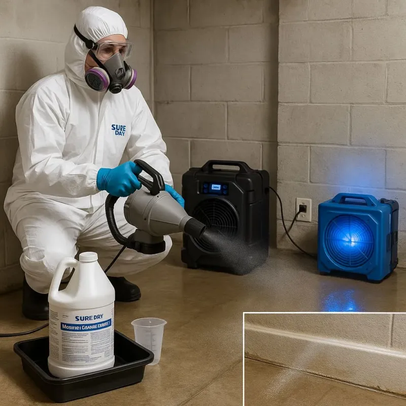 Sanitization and Odor Removal process in Huber Heights, OH